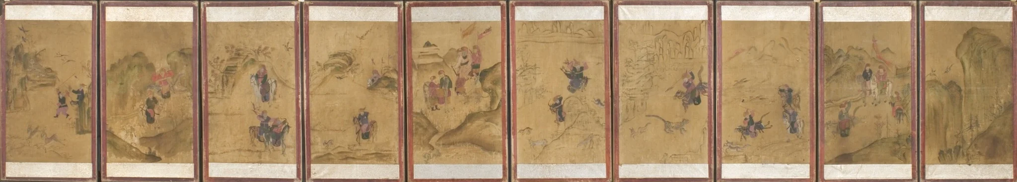 Hunting in the Hills and Pictorial, detail
