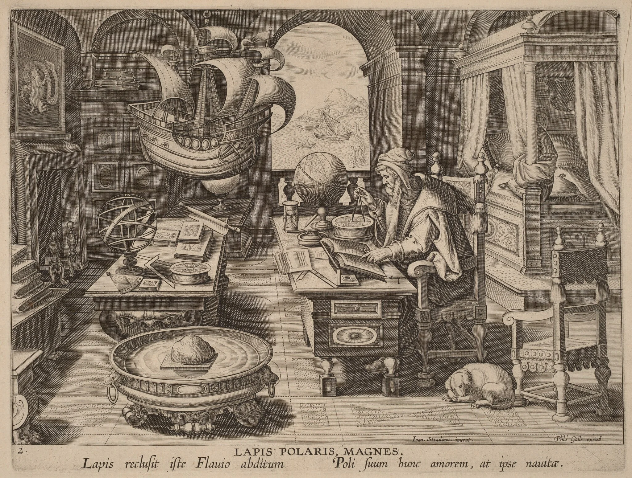 Lapis Polaris, Magnes (The Lodestone, The Magnet), detail
