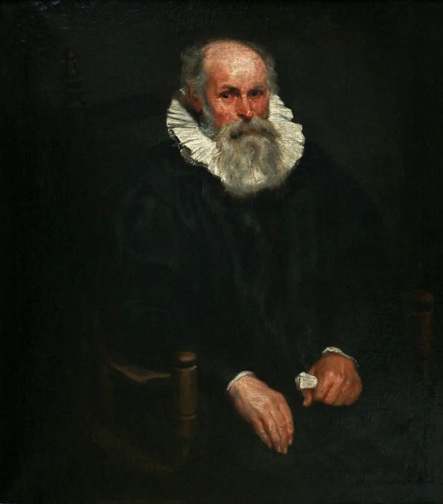 Portrait of an old man, by Anthony van Dyck, oil, 1621