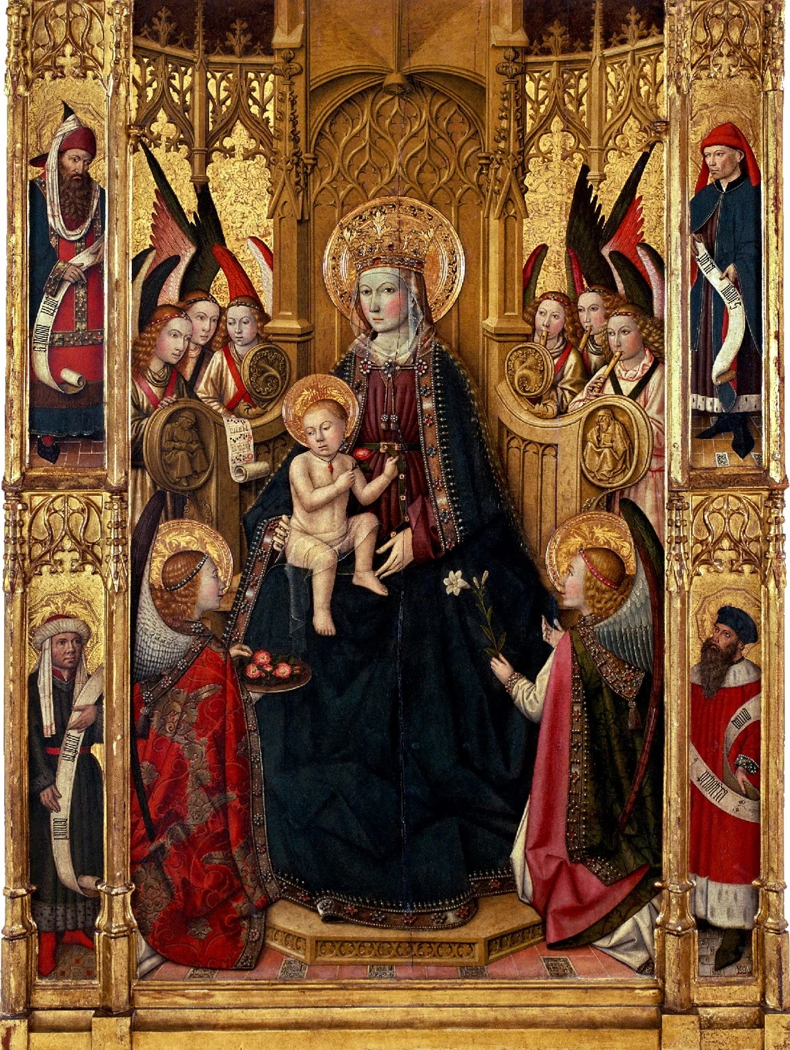 Madonna with child, detail
