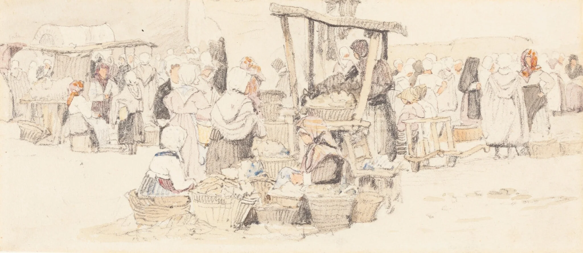 An Outdoor Market, detail