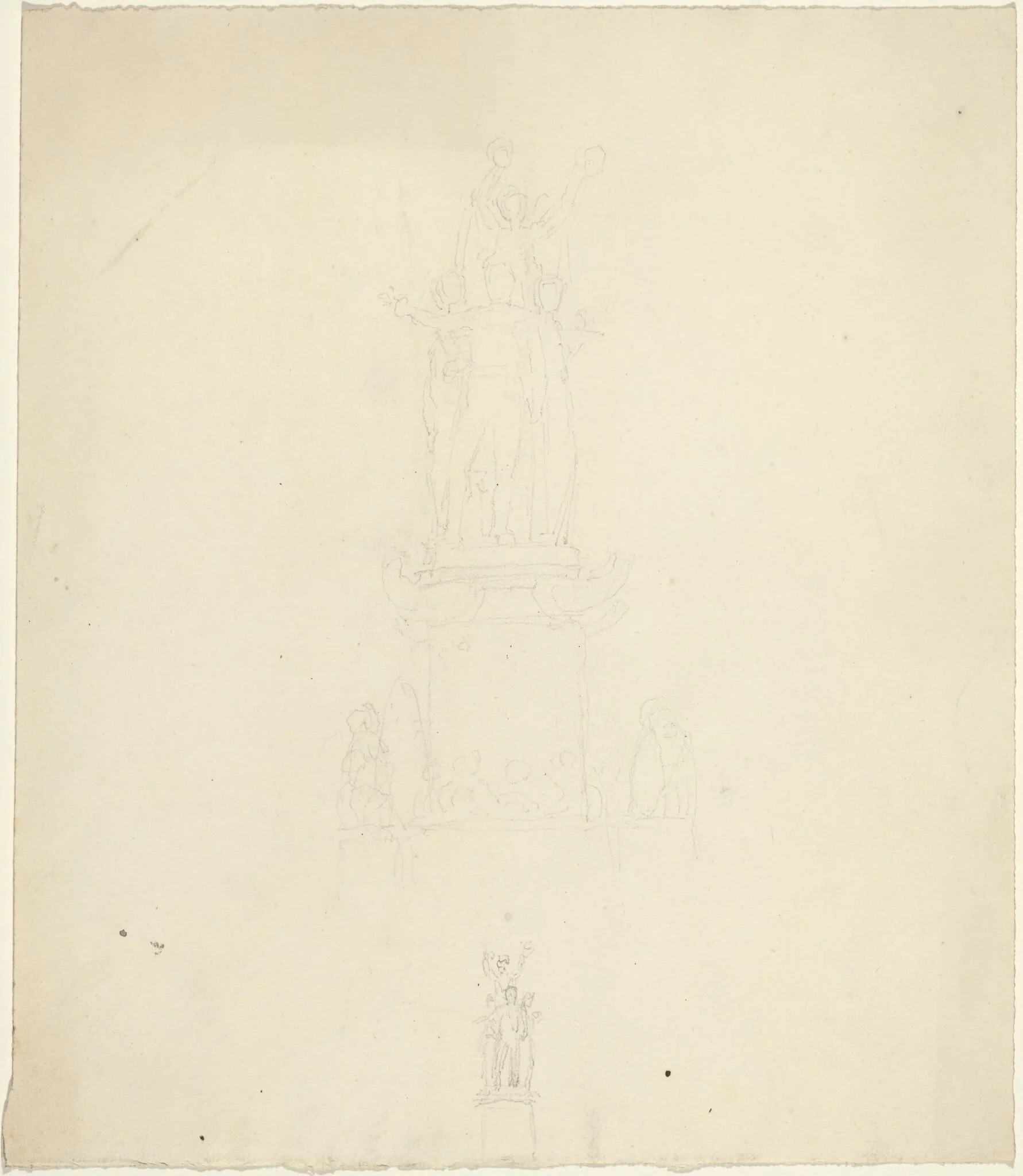Design for Monument or Metalwork, detail