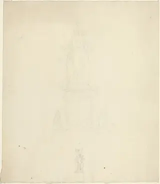 Design for Monument or Metalwork, by John Flaxman, graphite, 1790