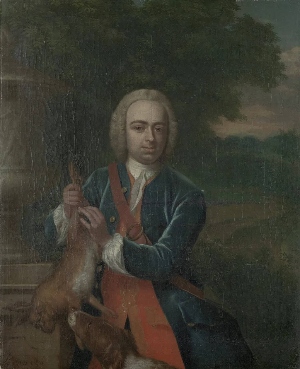 Portrait of Adriaen Caspar Parduyn, Councilor and Alderman of Middelburg, Son of Caspar Adriaen Parduyn and Maria van Citters, by Philip van Dijk, oil, 1750