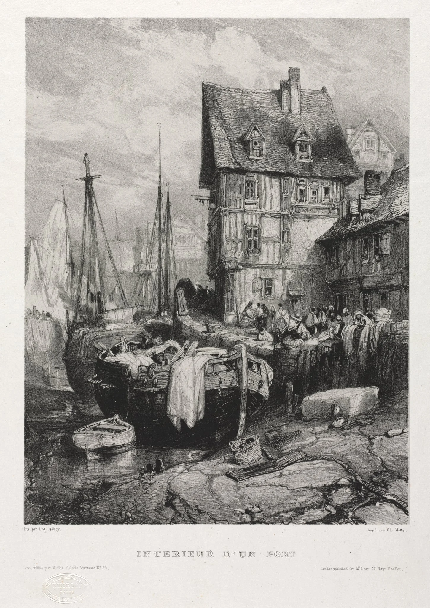 Six Marines: Interior of a Port, detail