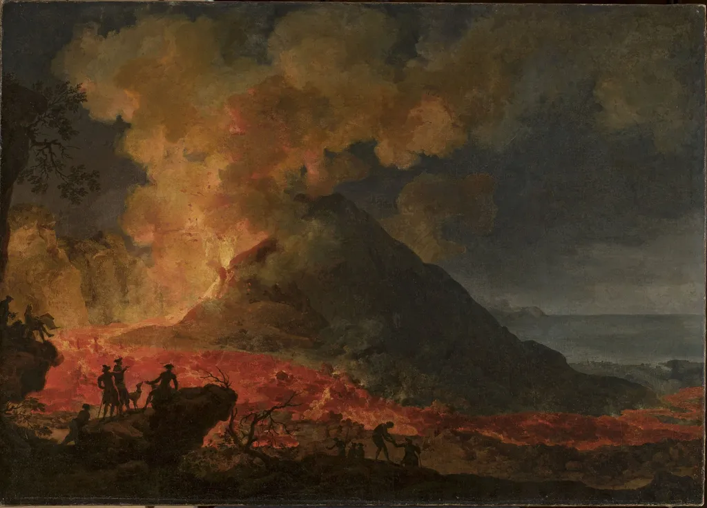 Eruption of Vesuvius, by Pierre-Jacques Volaire, oil, 1771
