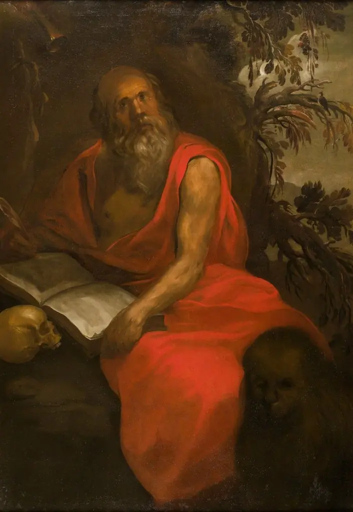 Saint Jerome, by Francisco Herrera the Elder, oil, 1640
