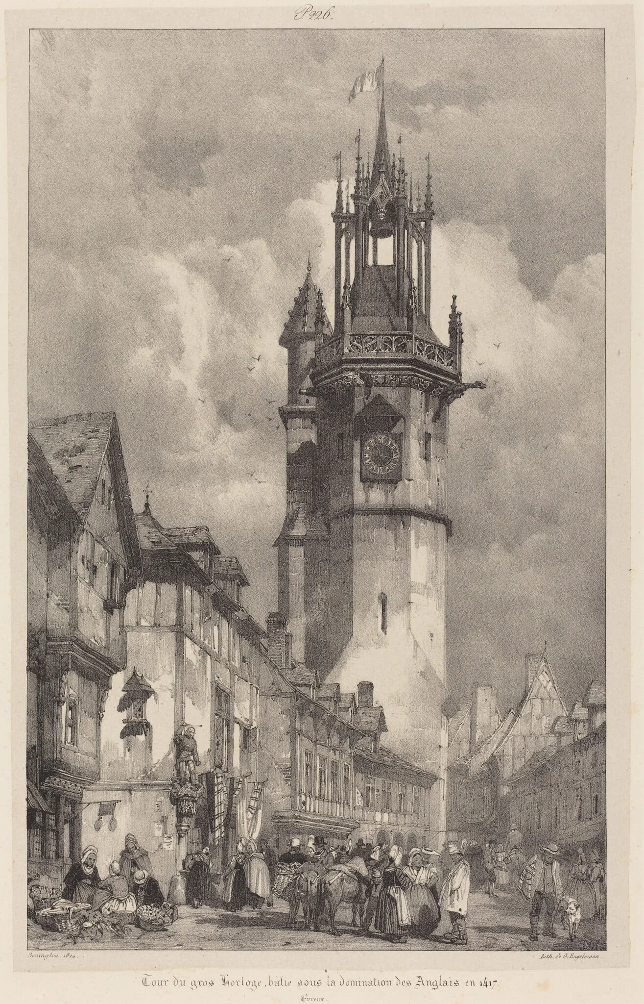 Tour du gros-horloge, Evreux, detail