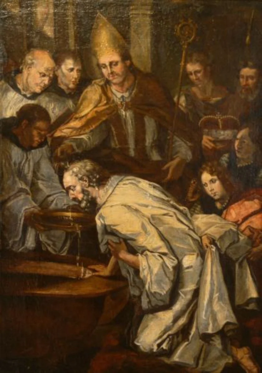 Botezul lui Clovis, detail
