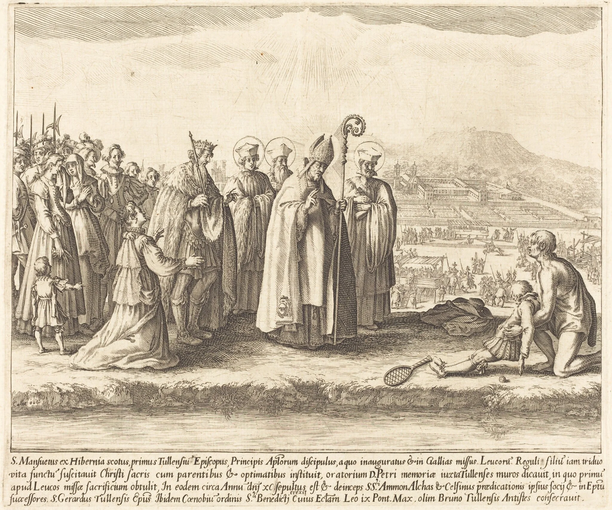 The Miracle of Saint Mansuy, detail