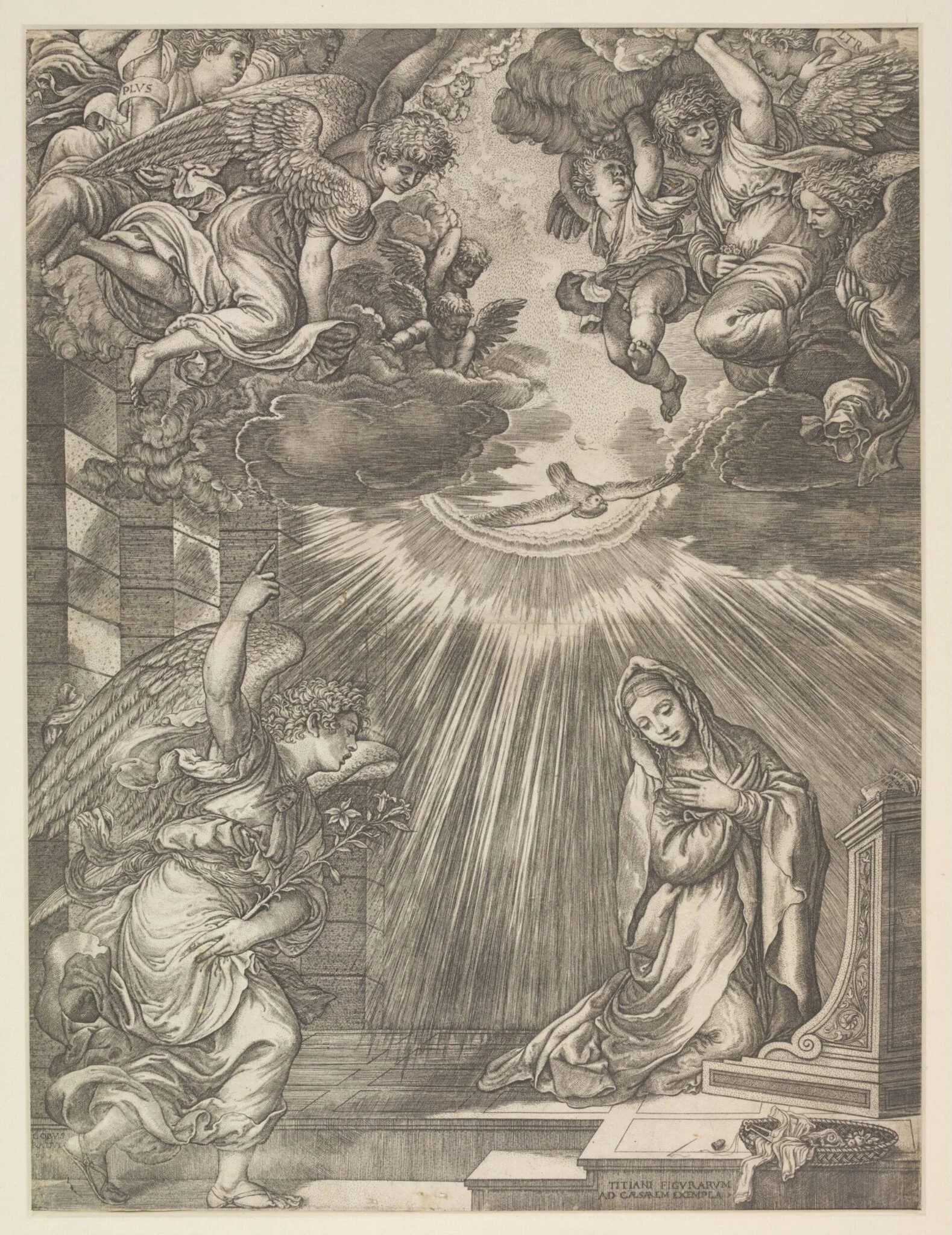 The Annunciation, detail