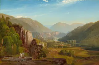 The Juniata, Evening, by Thomas Moran, oil, 1864