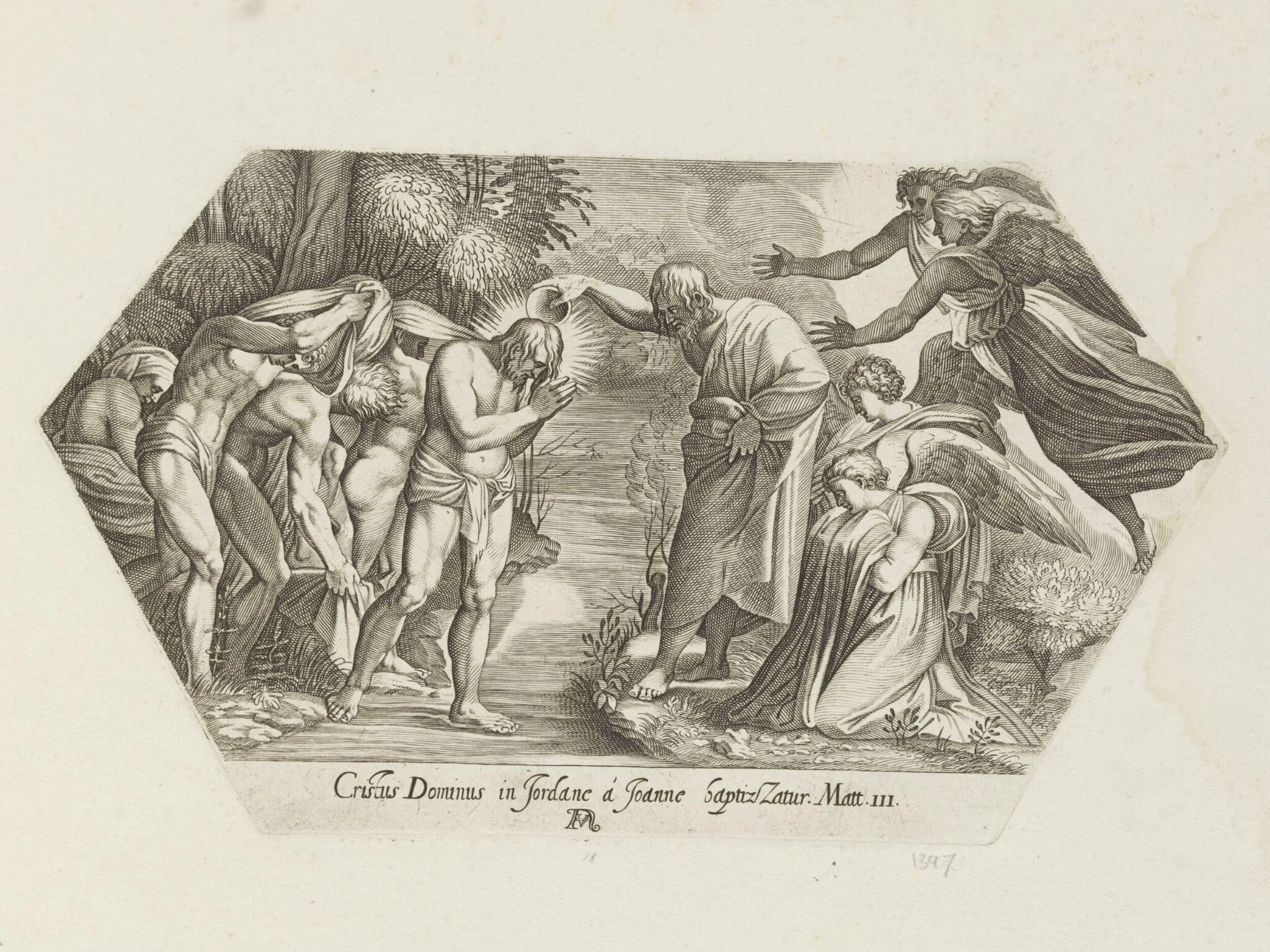 The Baptism of St. John, detail