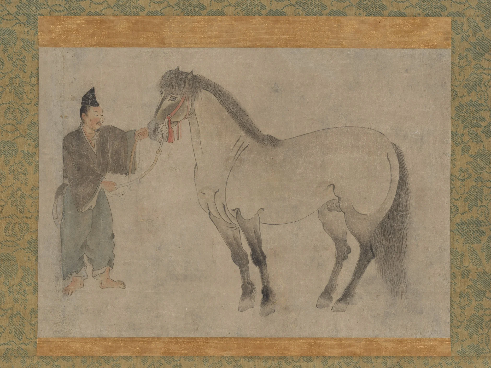 Horse and Groom, detail