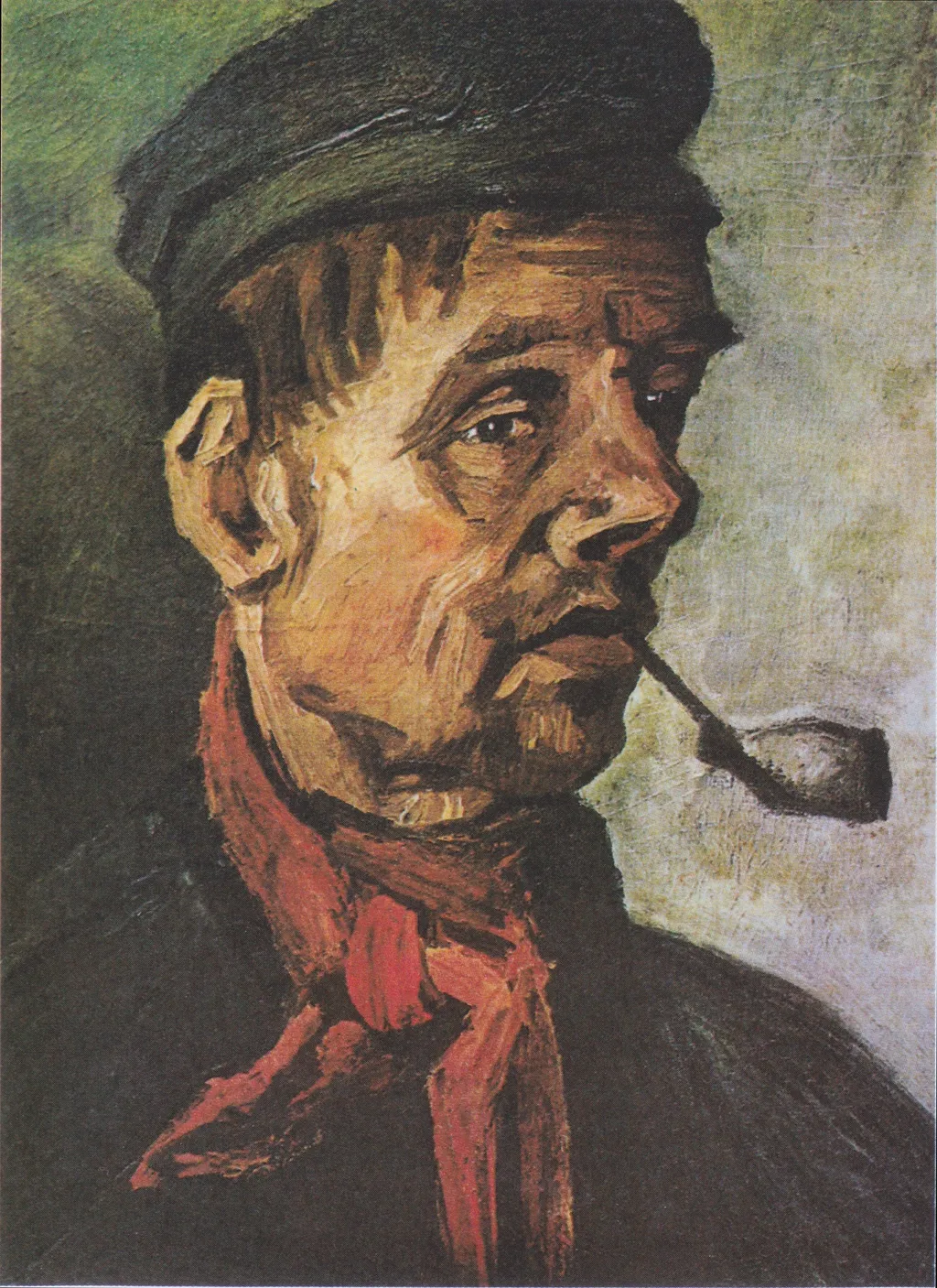 Head of a Man with a Pipe, by Vincent van Gogh, oil