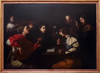 concert, by Bartolomeo Manfredi, unspecified, 1612