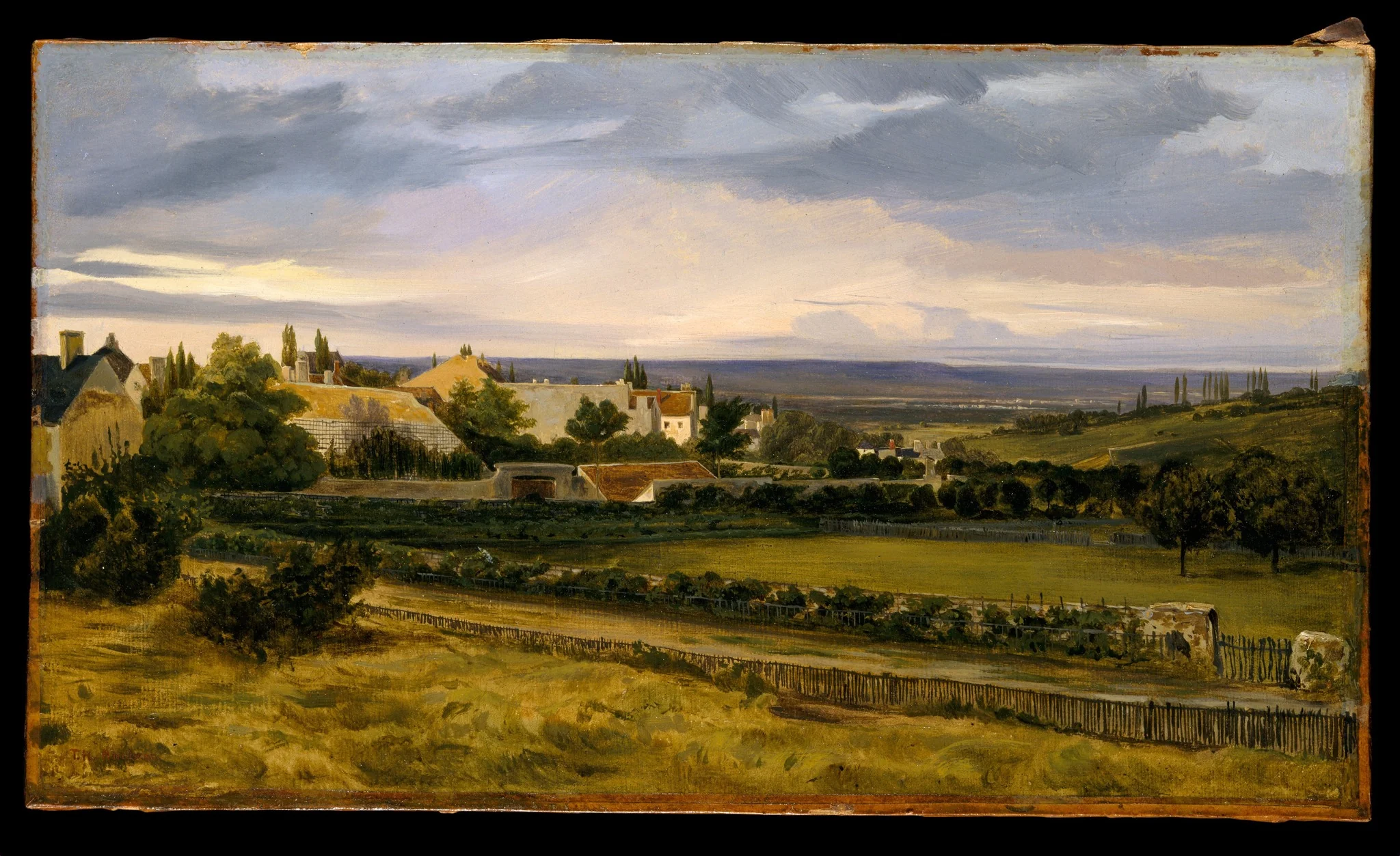 A Village in a Valley, detail