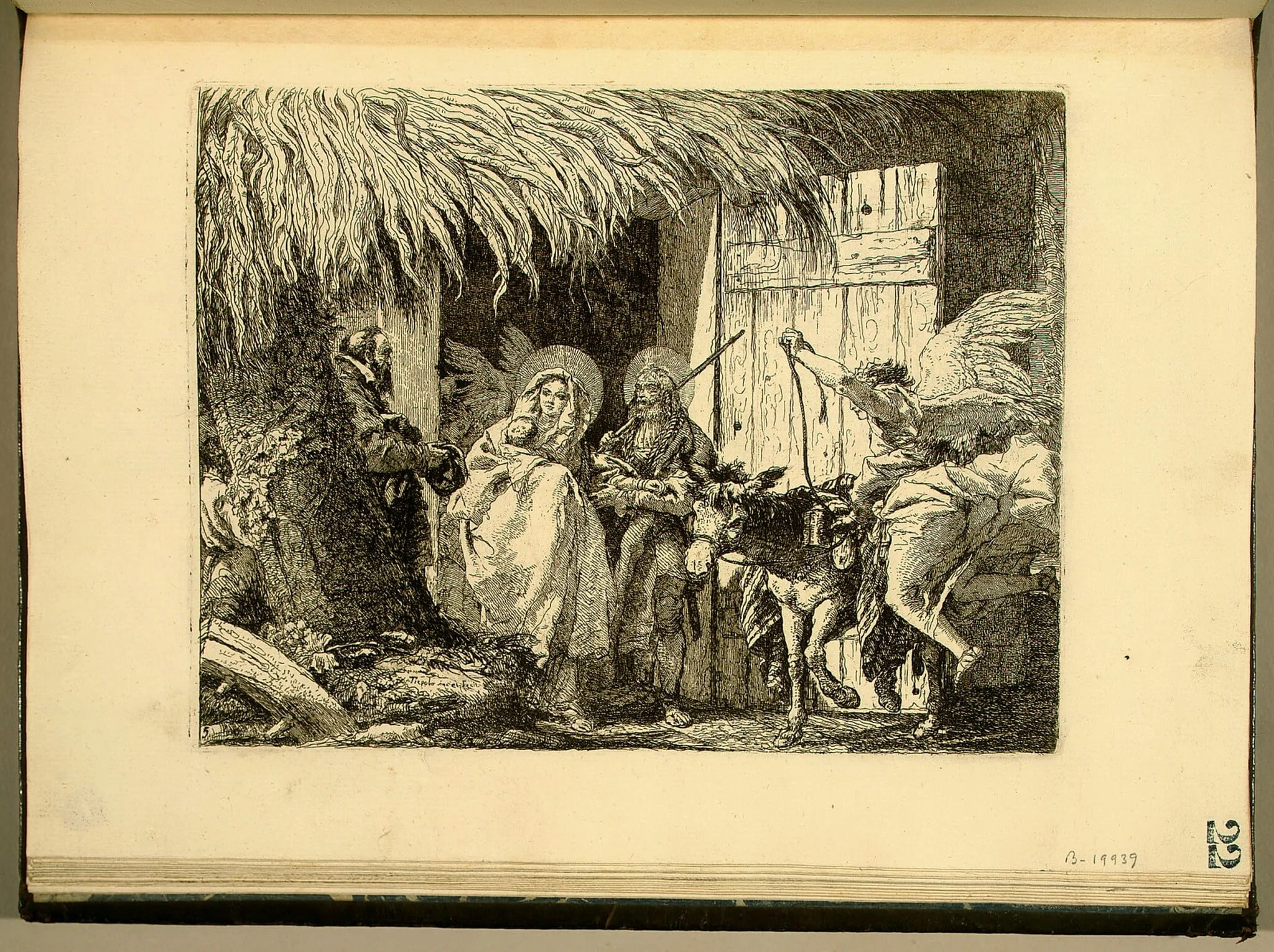 Joseph and Mary Prepare to Leave, detail