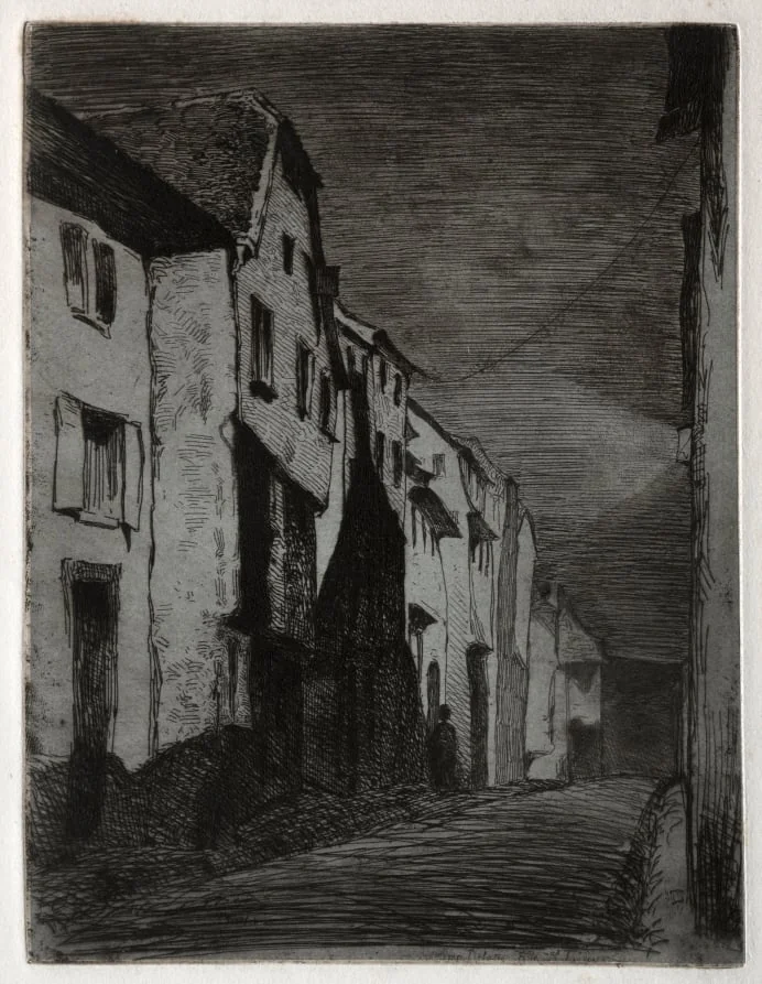 Street at Saverne, detail
