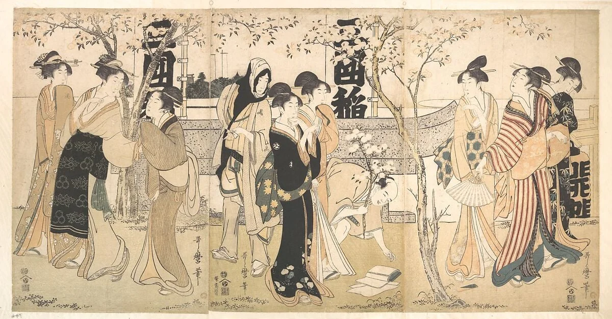 三囲神社の御開帳|Display of Treasures at Mimeguri Shrine (Mimeguri jinja no onkaichō), detail