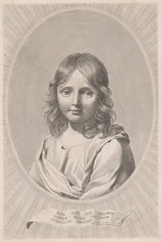 The Child Jesus, by Claude Mellan, ink, 1643