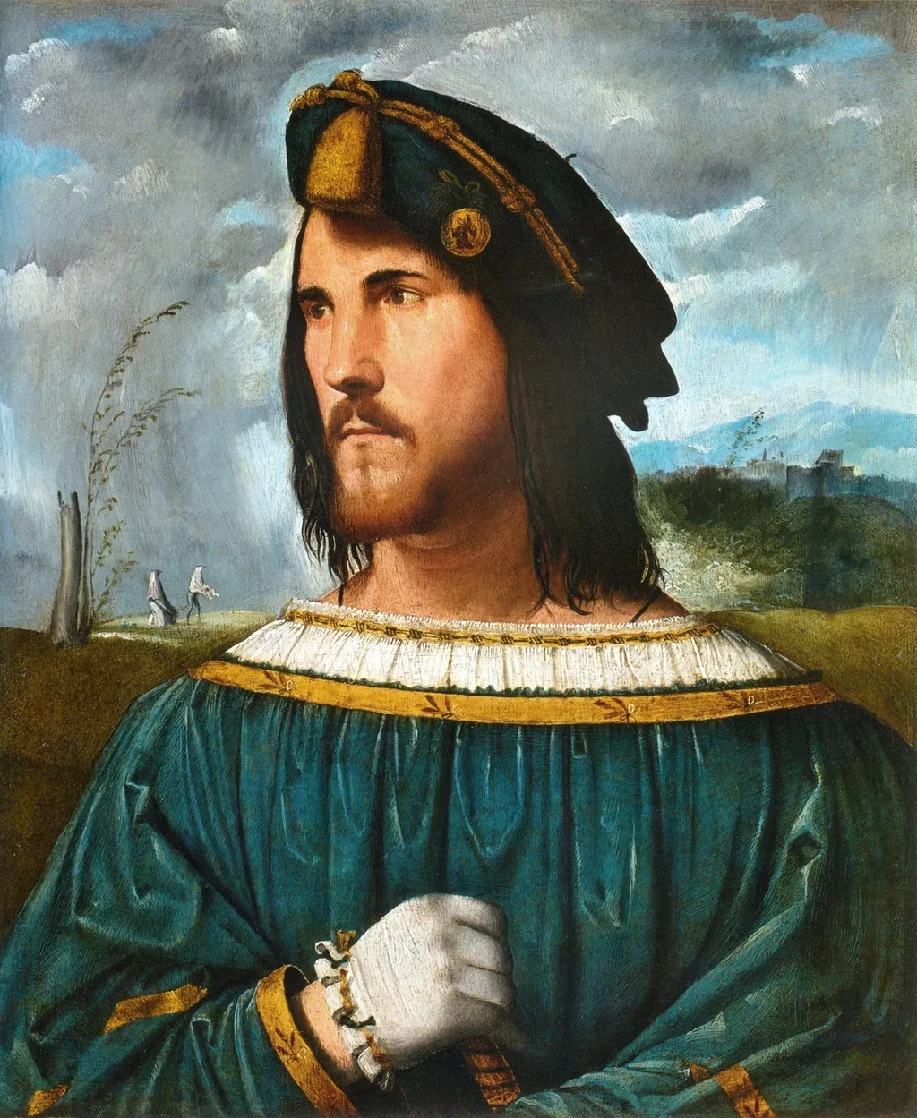 Portrait of a Gentleman, by Altobello Melone, oil, 1513