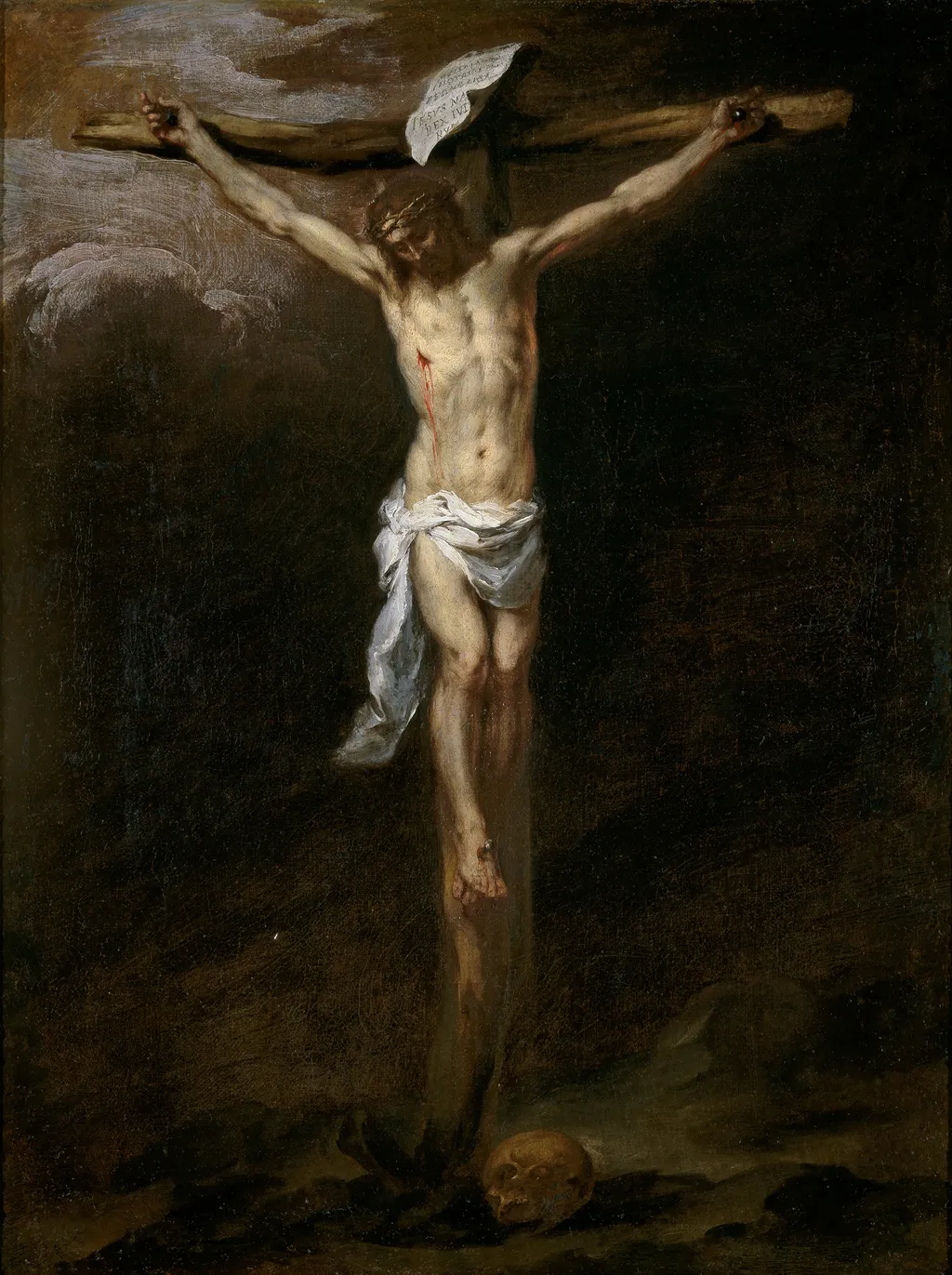 Christ crucified, by Bartolomé Esteban Murillo, oil