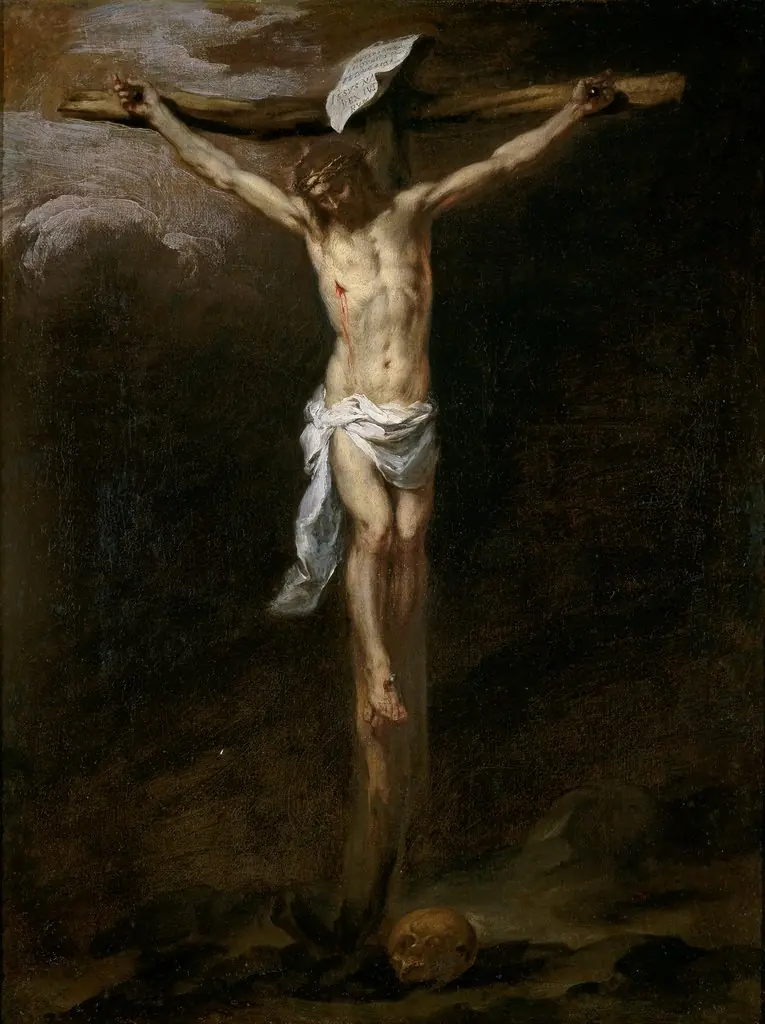 Christ crucified, by Bartolomé Esteban Murillo, oil