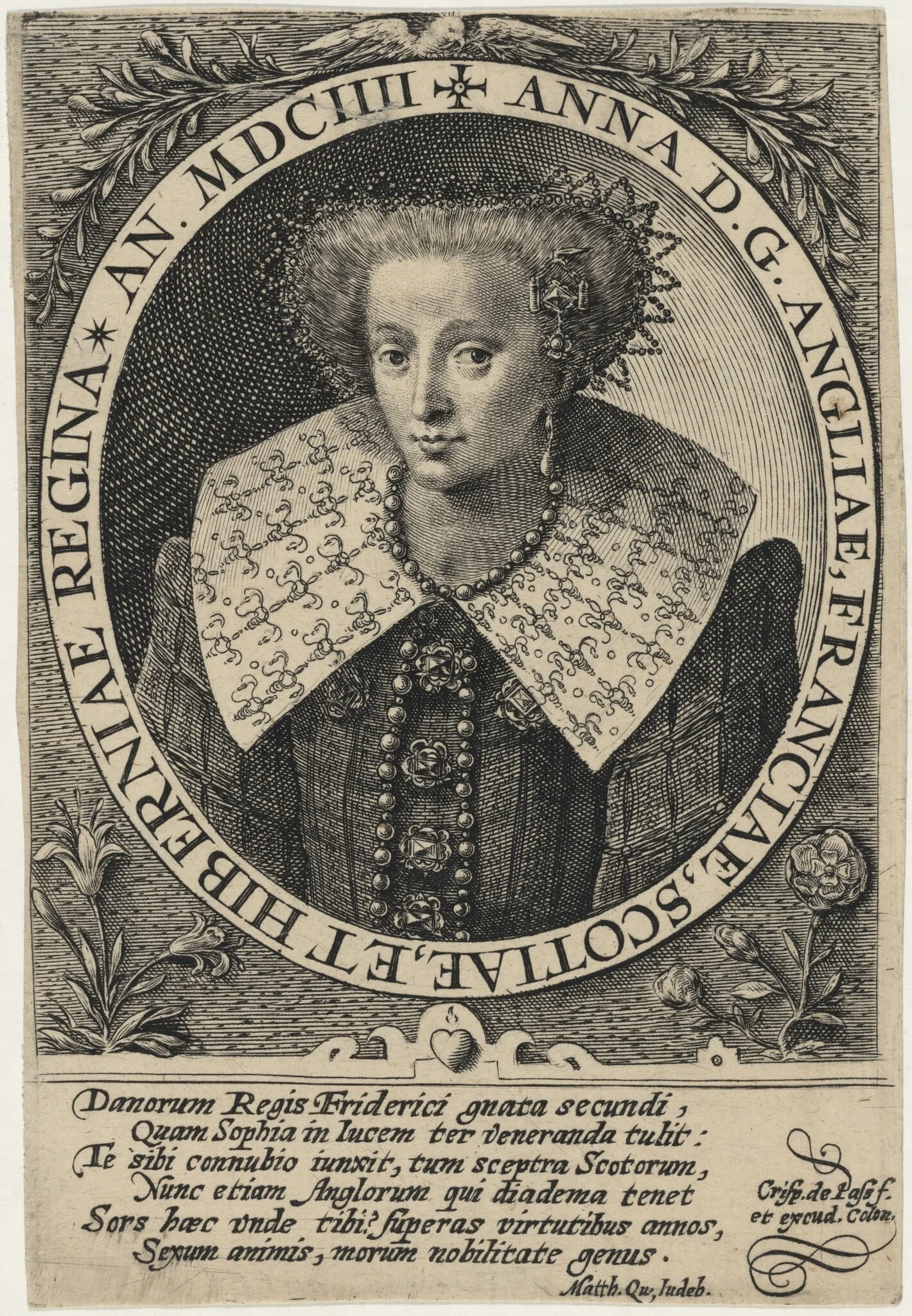 Anne of England, detail