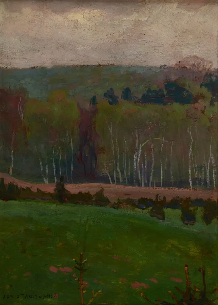 Spring Landscape, by Jan Stanisławski, unspecified, 1904