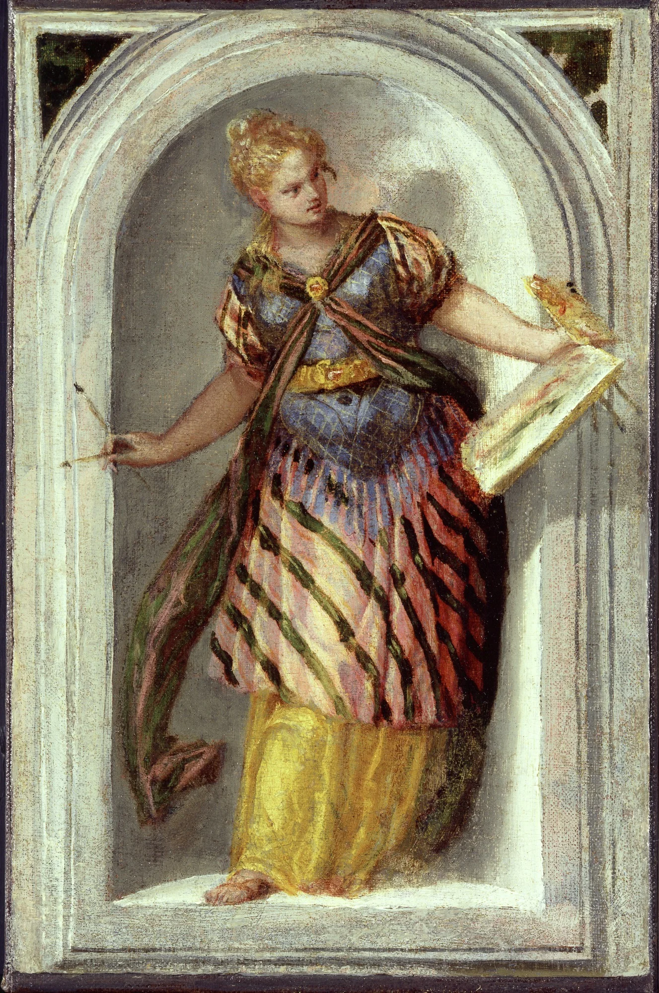 The Muse of Painting, detail