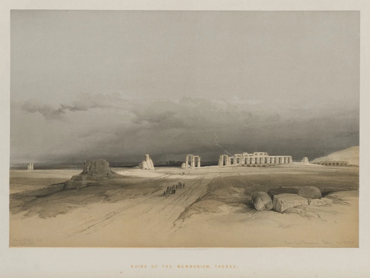 Egypt and Nubia, Volume II: Ruins of Memnonium, Thebes, detail