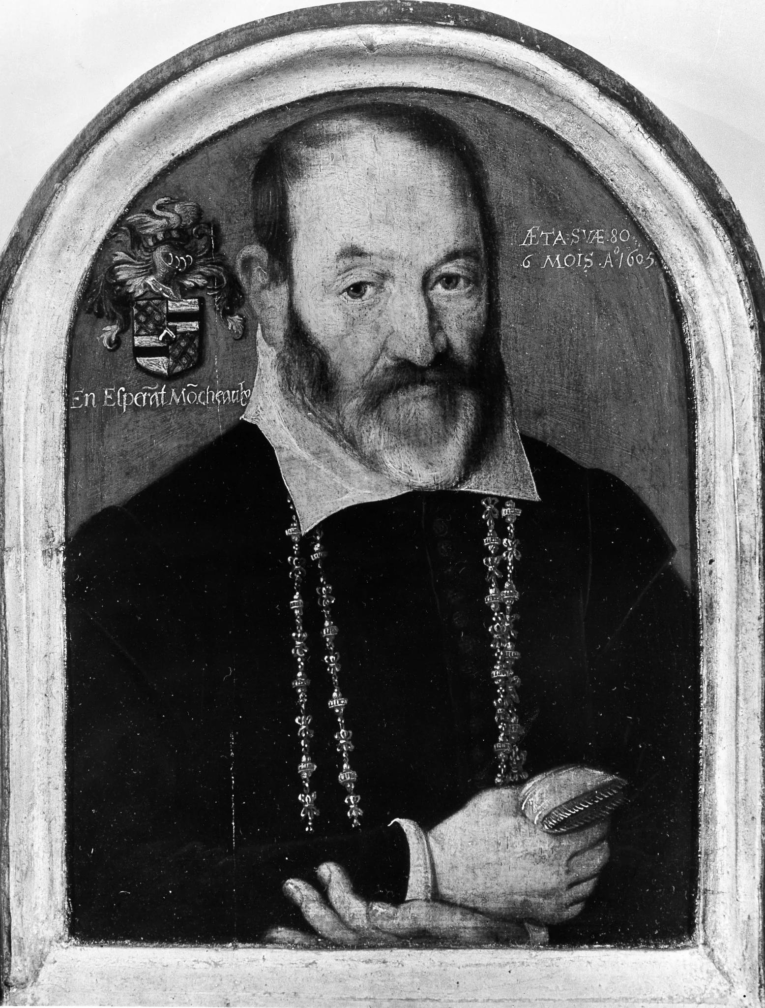 Portrait of a Man of the Moncheaux Family, detail