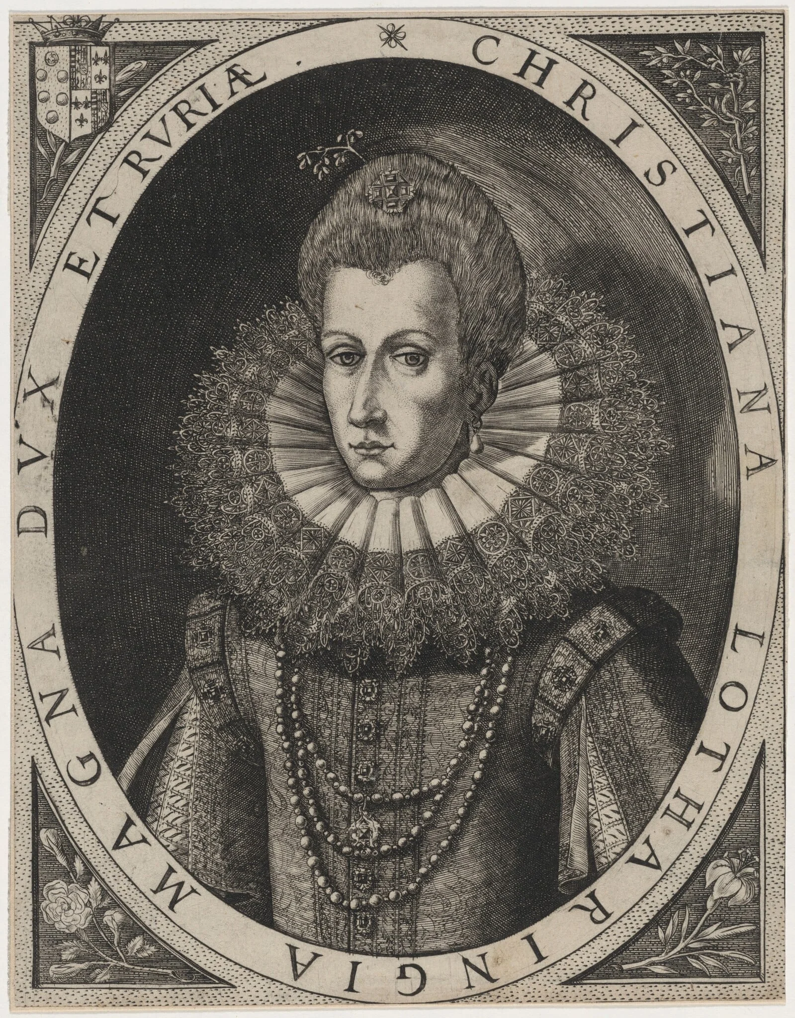 Christiana Lotharingia (Christine de Lorraine), detail