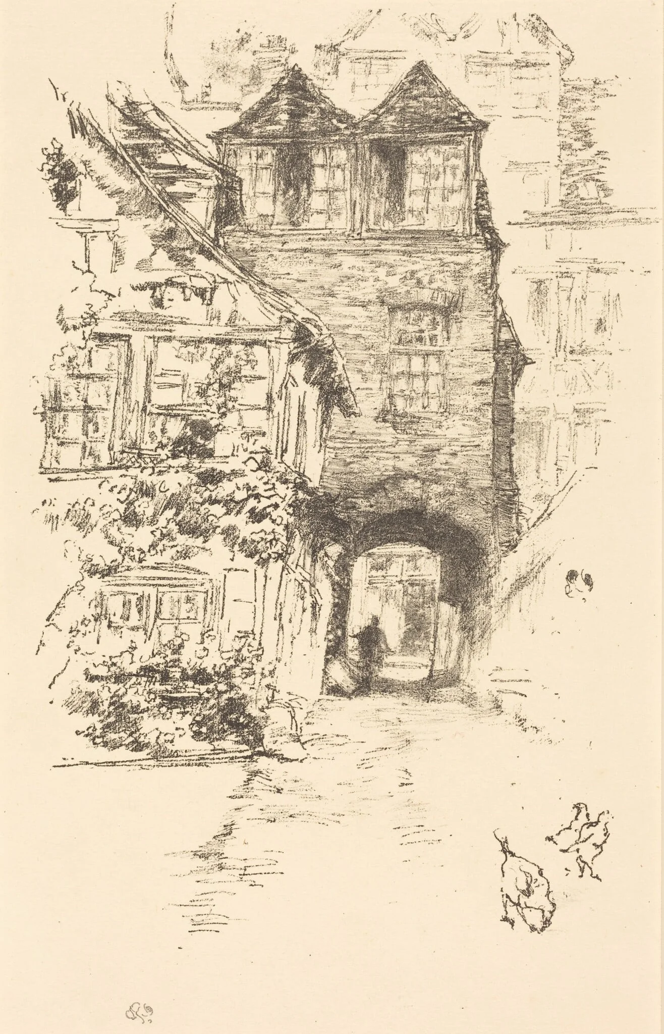 The Priest's House, Rouen, detail