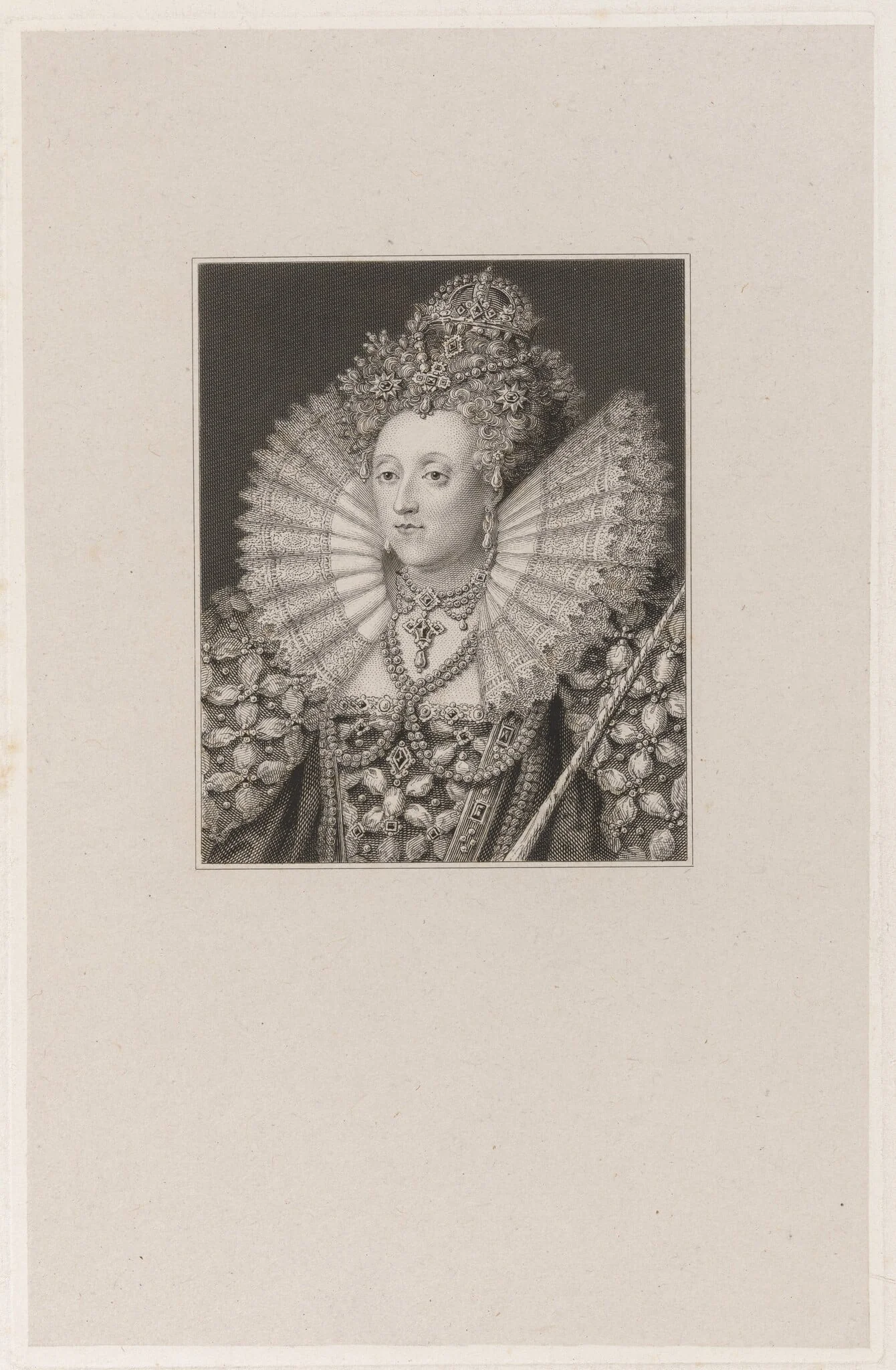Queen Elizabeth, detail