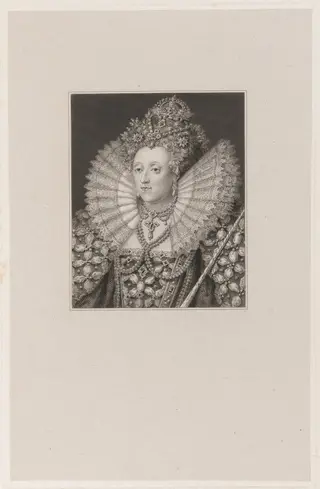 Queen Elizabeth, by Robert Graves, ink, 1836