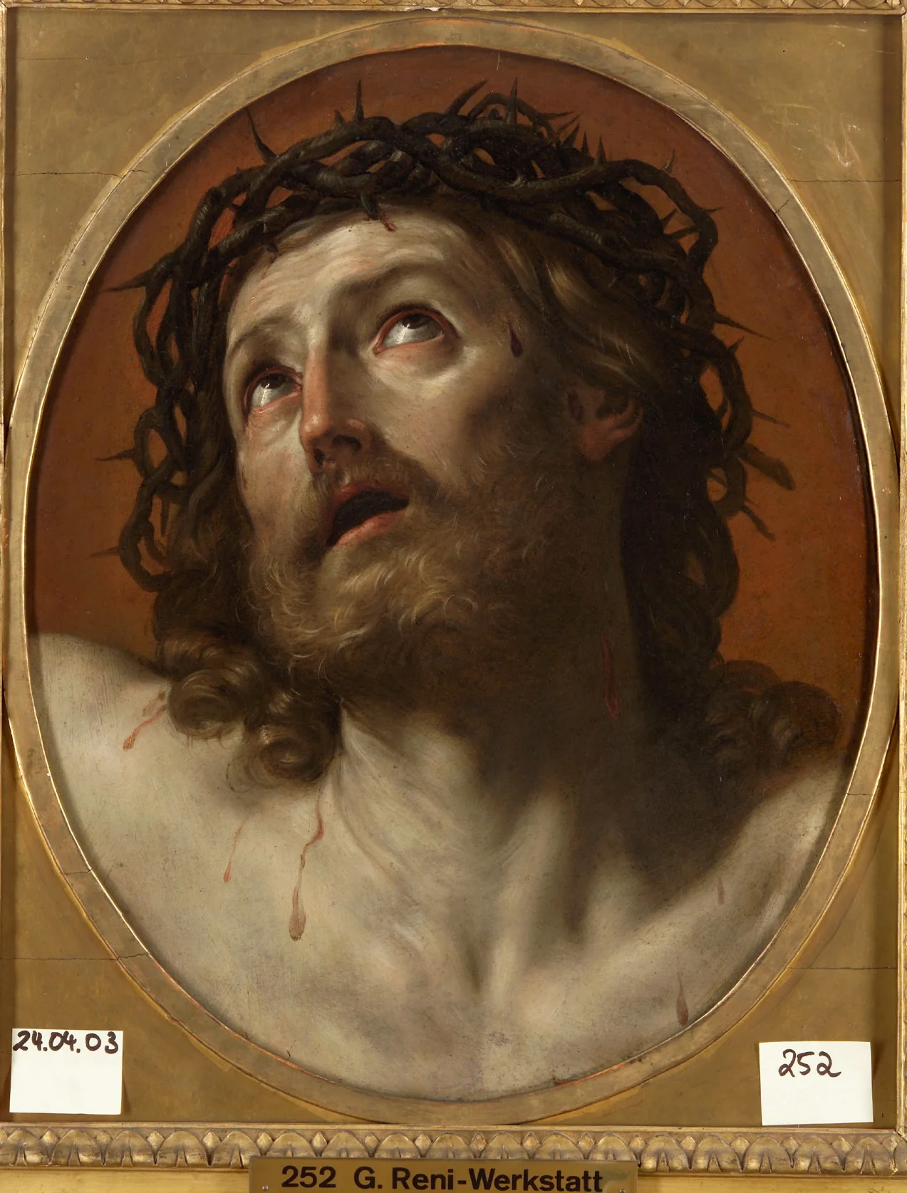 Christus mit Dornenkrone, detail