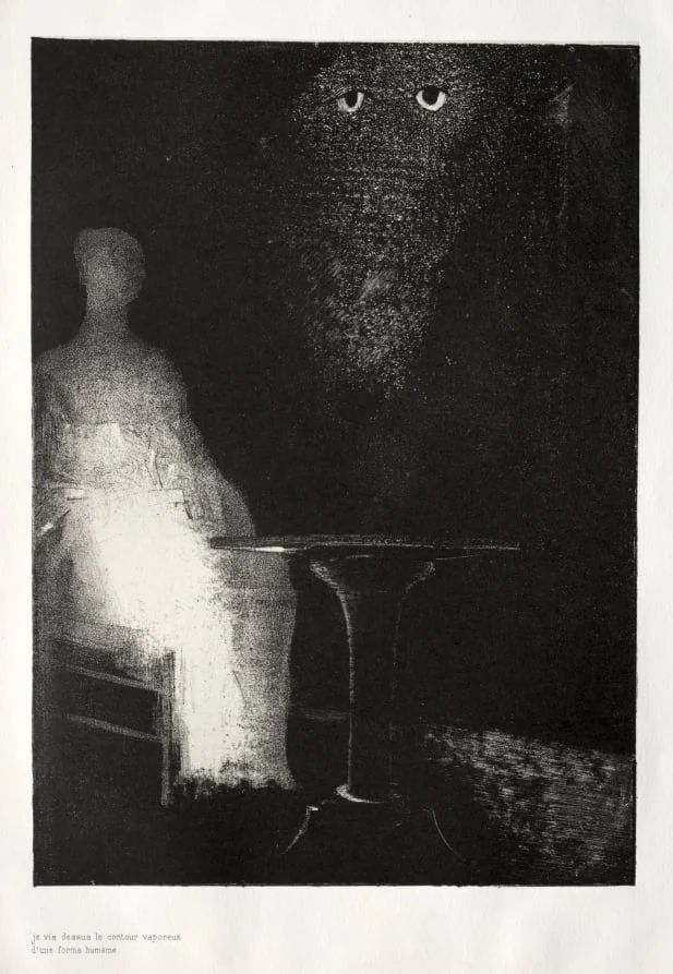 Below, I Saw the Vaporous Contours of a Human Form, detail