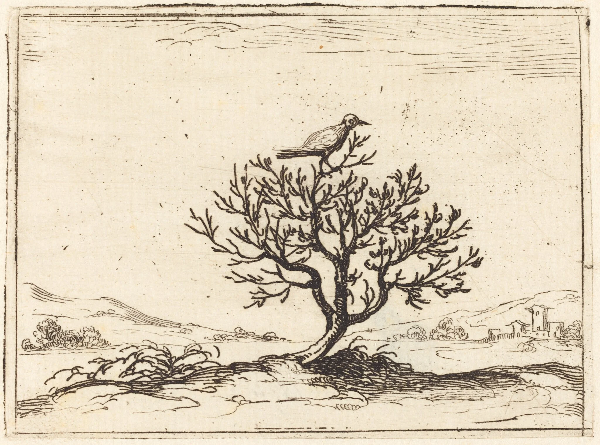 Nightingale in a Bush, detail