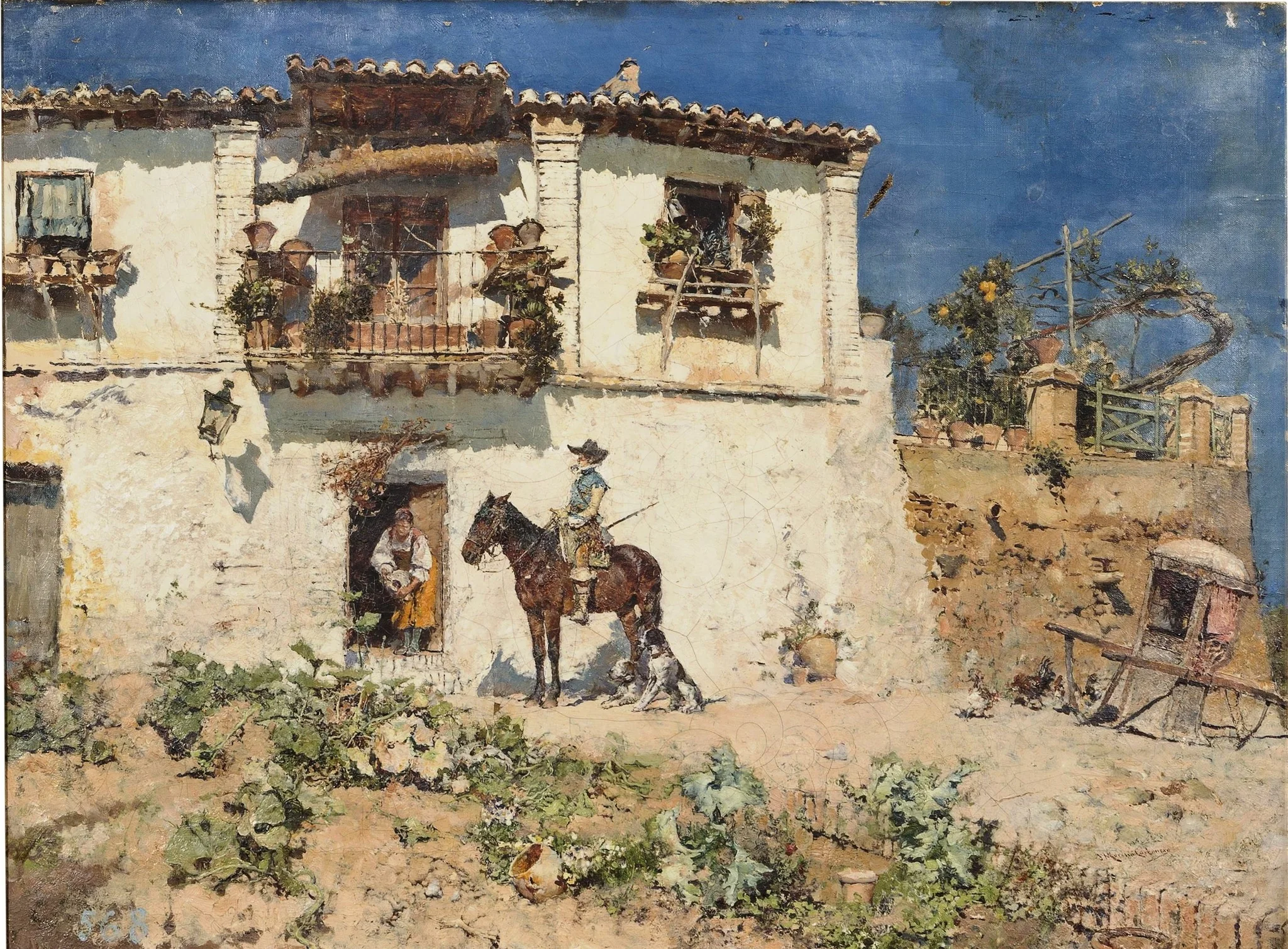 El vaso de agua, detail