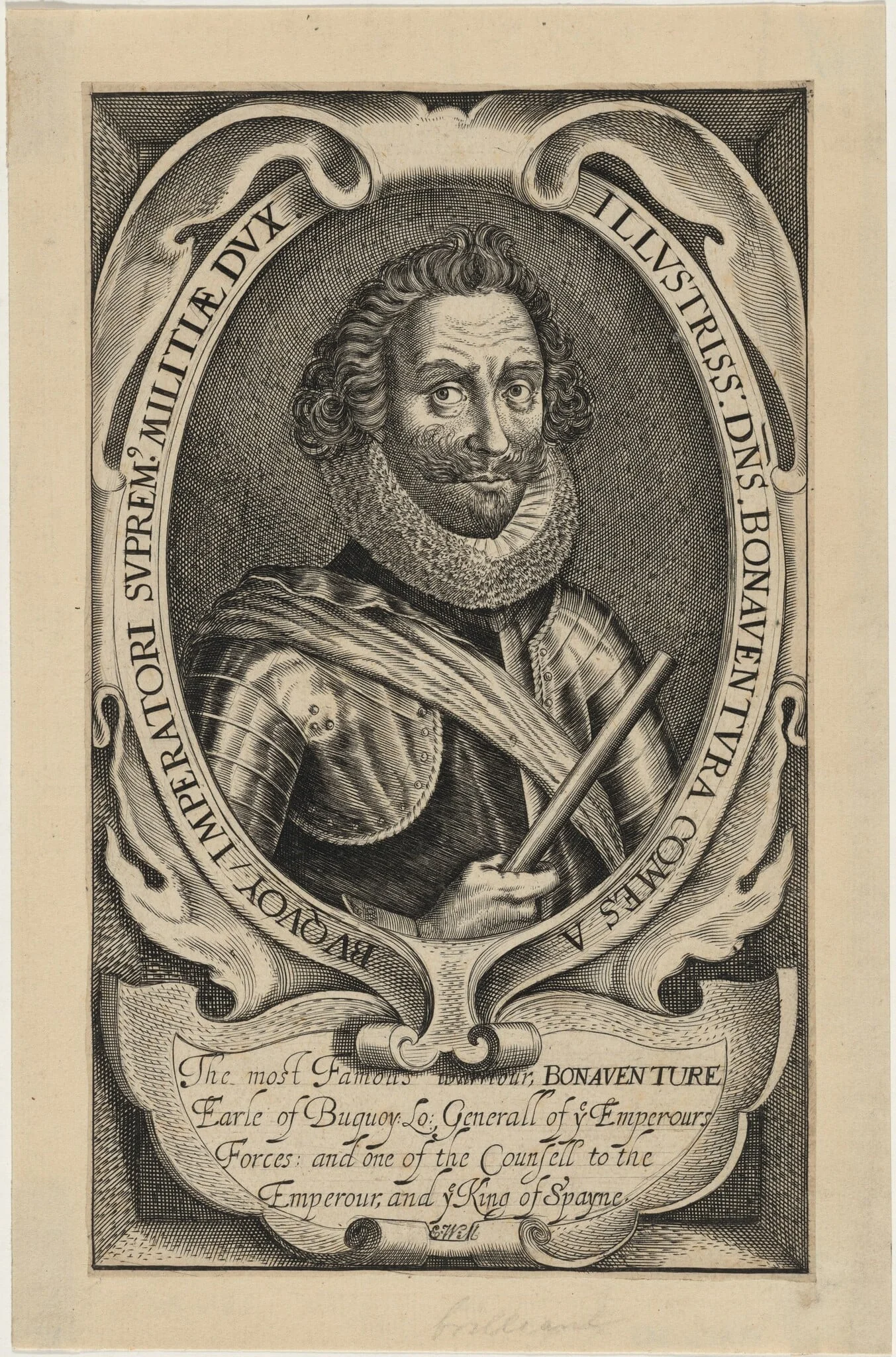 Bonaventura, Comte de Buquoy, detail