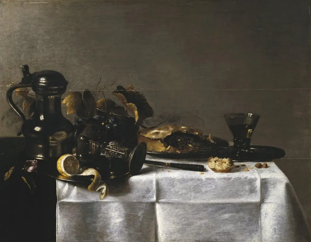 Breakfast, by Roelof Koets, oil, 1633