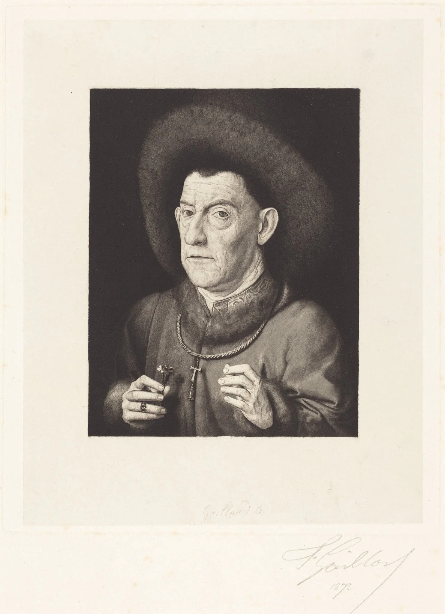 The Man with the Pink, detail