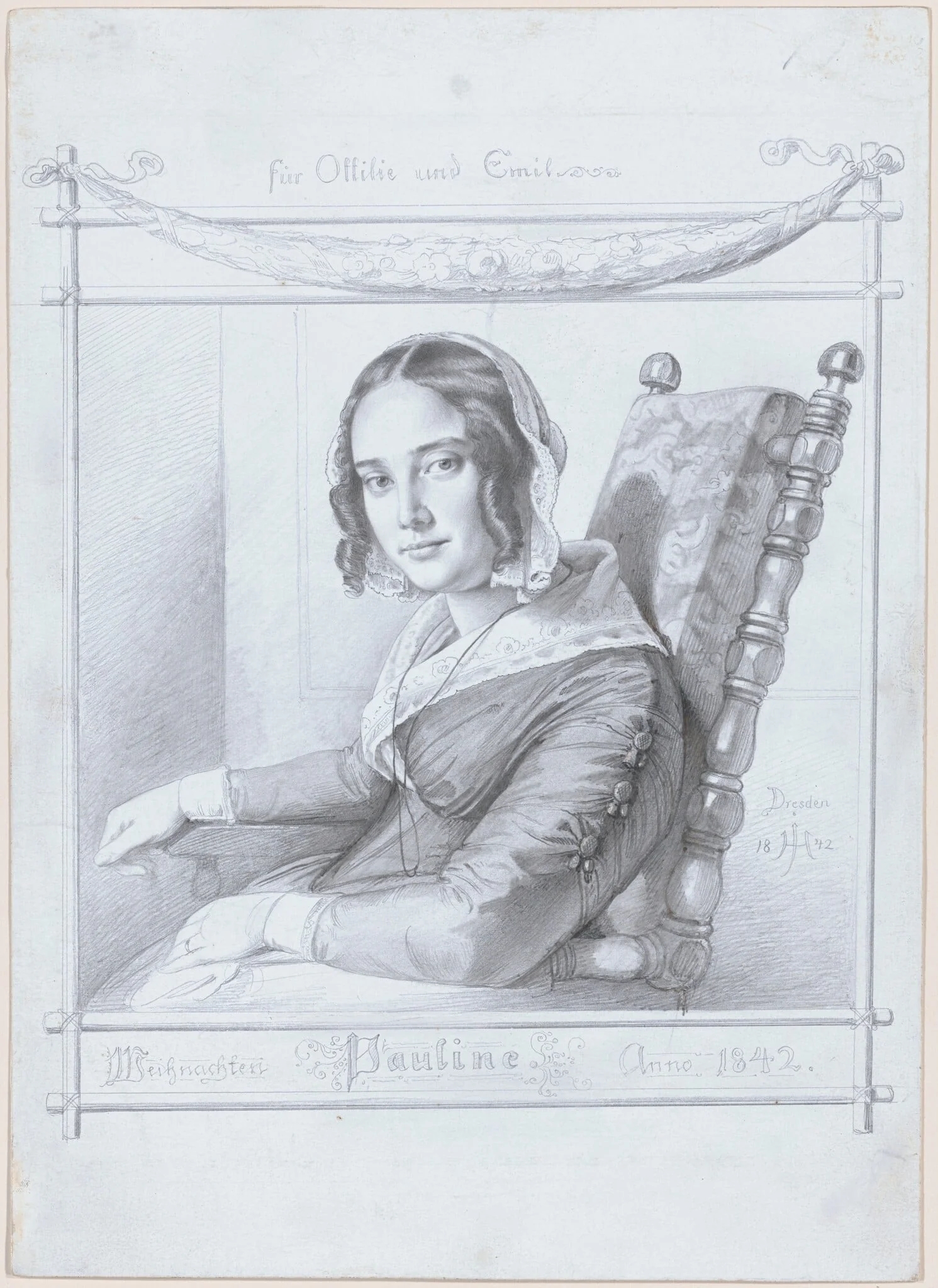 Pauline, the Wife of the Artist, detail
