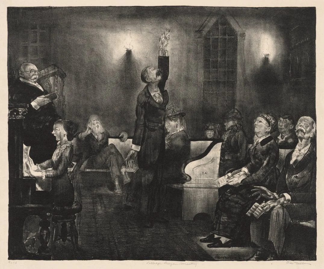 Prayer Meeting, Second Stone, detail