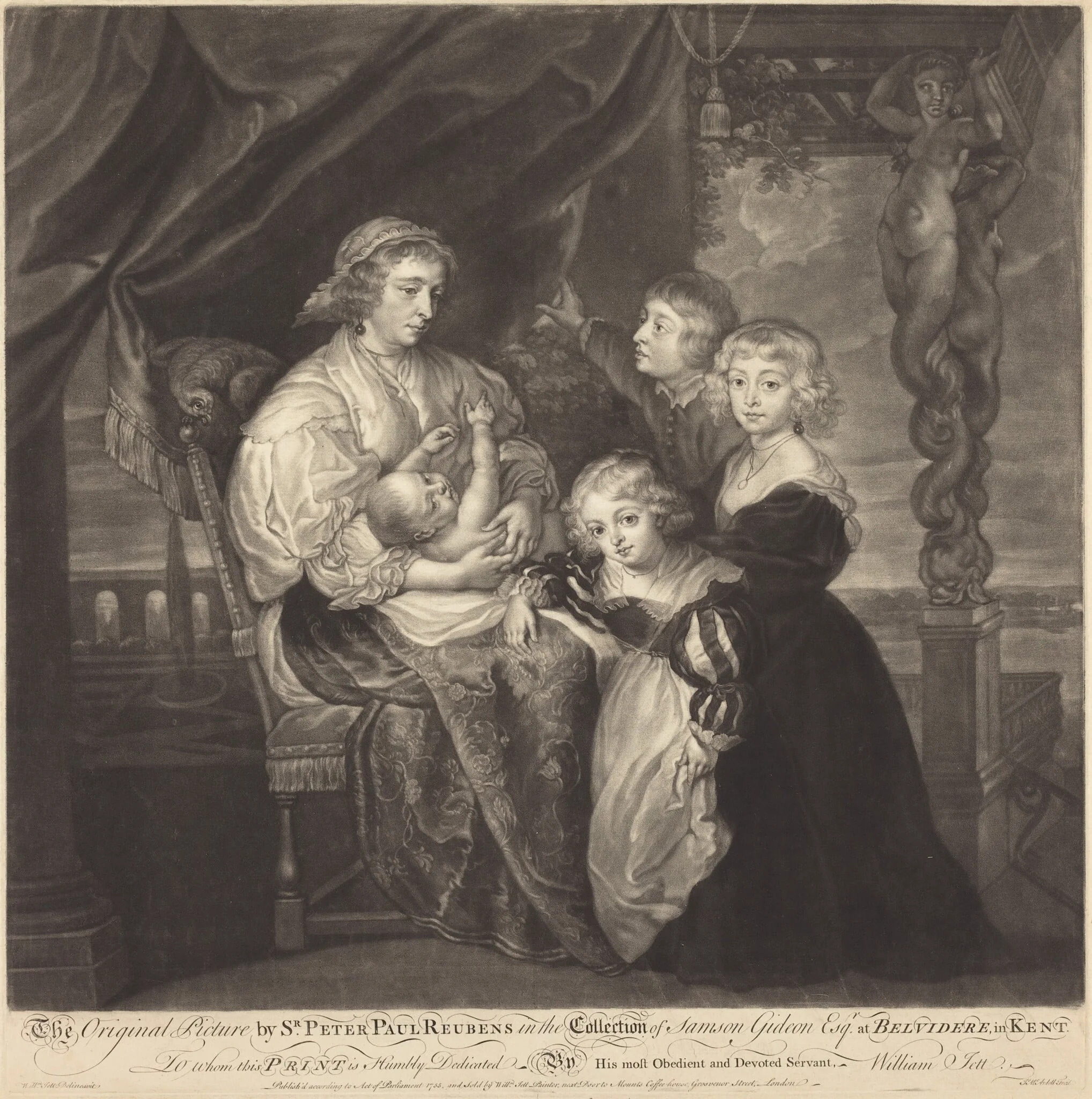 The Gerbier Family, detail
