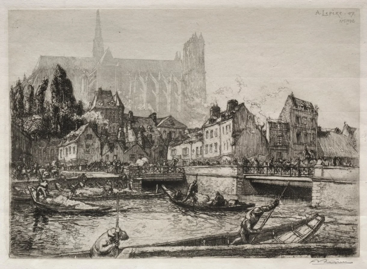 Arrivées des Légumes-Amiens, detail