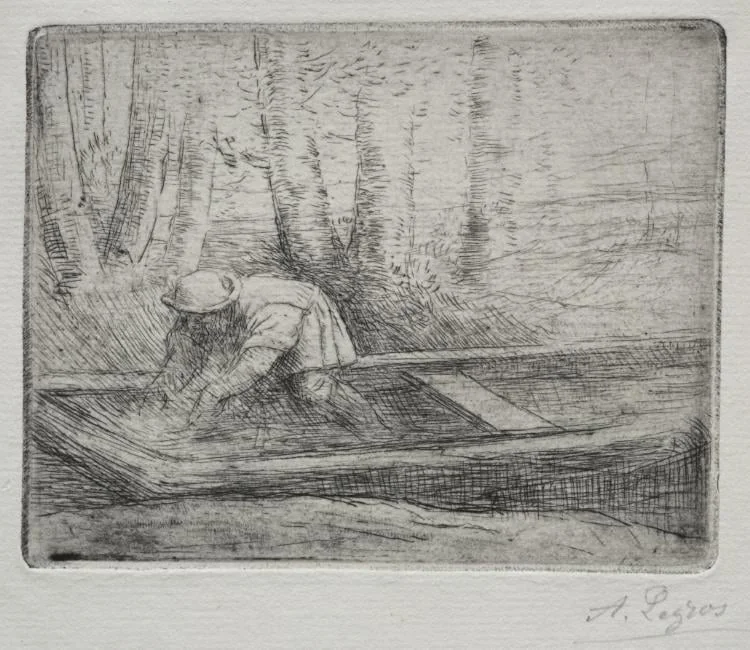 Man in a Punt, detail