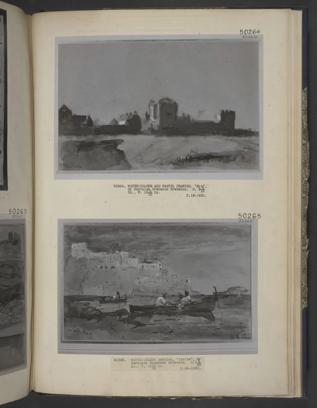 Ischia, by Hercules Brabazon Brabazon, watercolor, 1848